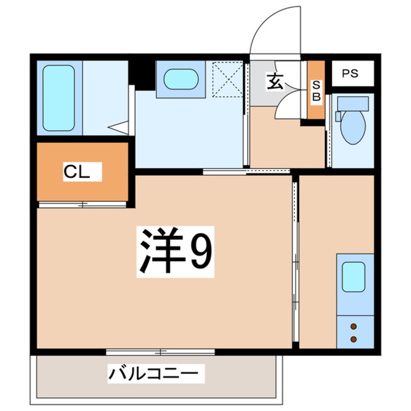 間取図 東北本線/郡山駅 徒歩15分 1階 築4年