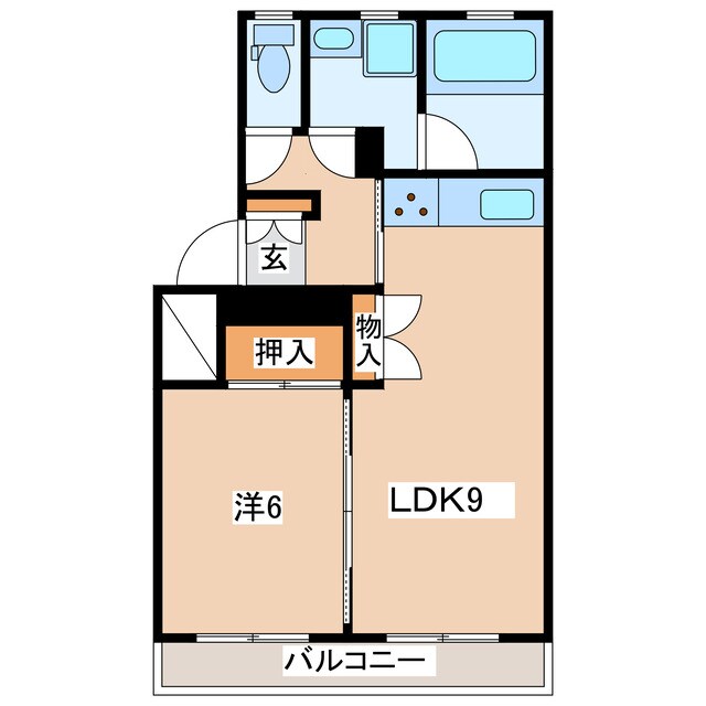 間取り図 磐越西線<森と水とロマンの鉄道>/郡山富田駅 徒歩31分 1階 築25年