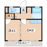 東北本線/郡山駅 バス:9分:停歩1分 3階 築38年 1DKの間取り