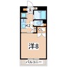東北本線/郡山駅 徒歩23分 5階 築26年 1Kの間取り
