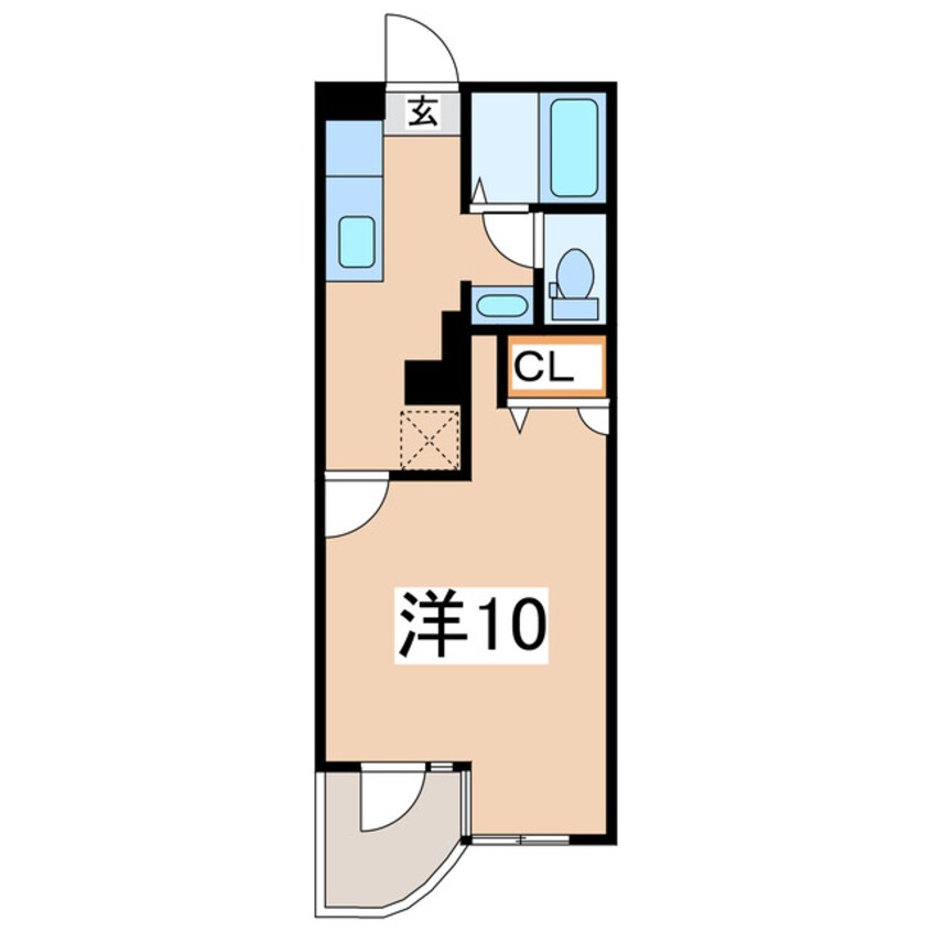 間取図 磐越西線<森と水とロマンの鉄道>/郡山富田駅 徒歩23分 2階 築20年