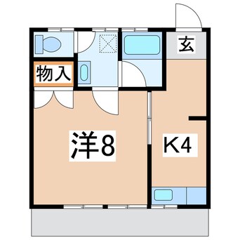 間取図 東北本線/須賀川駅 バス11分須賀川商工会館前下車:停歩8分 1階 築34年