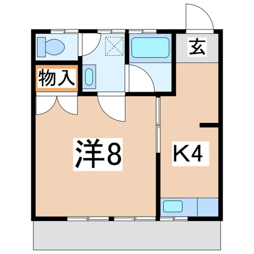 間取図 東北本線/須賀川駅 バス11分須賀川商工会館前下車:停歩8分 1階 築34年