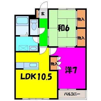 間取図 ＭＯＭＯ１１東松山　(箭弓町2丁目)