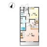 グランディール高坂　32-2162 1LDKの間取り