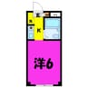 MOMO6坂戸　（坂戸市関間1丁目12-11） 1Rの間取り