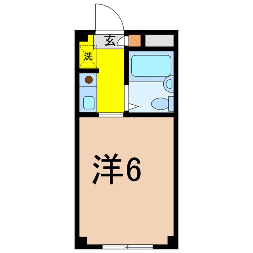 間取図 MOMO6坂戸　（坂戸市関間1丁目12-11）