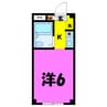MOMO6坂戸　（坂戸市関間1丁目12-11） 1Kの間取り