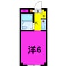 MOMO6坂戸　（坂戸市関間1丁目12-11） 1Rの間取り