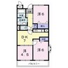 サンセール・K 3DKの間取り