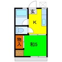 福田ハイツAの間取図