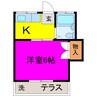 サンハイツ新宿　（新宿町22-21） 1Kの間取り