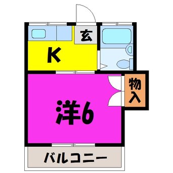 間取図 サンハイツ新宿　（新宿町22-21）