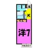 ペガサス 1Rの間取り