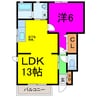 エスポワールカトウ　（箭弓町1丁目6-8） 1LDKの間取り
