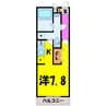 リブリ・セリシール 1Kの間取り