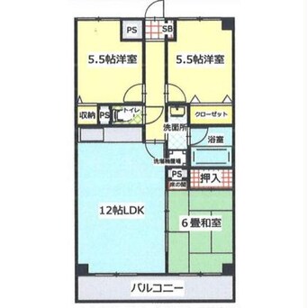 間取図 ライオンズマンション東松山第3