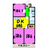 メゾンダム―ル 3DKの間取り