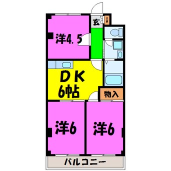 間取図 メゾンダム―ル