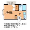 高坂壱番館 1Rの間取り