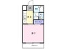 ティアラ 1Kの間取り