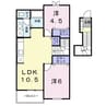 リヴィエール・オールＡ 2LDKの間取り