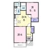 ウェール 2DKの間取り