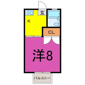 間取図 ハイツ松葉