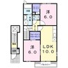 プリムローズA 2LDKの間取り