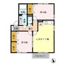 ＭＪフォレスト　Ａ／Ｂ 2LDKの間取り