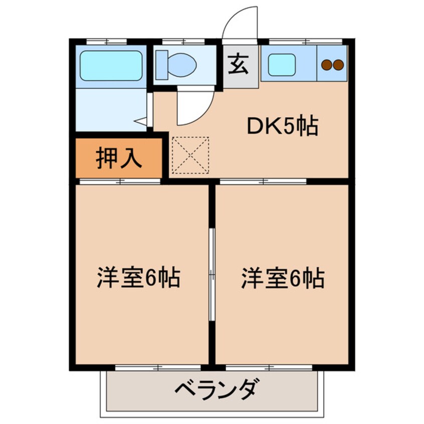 間取図 昭和コーポ第5