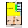 吉見昭和ビル 2LDKの間取り