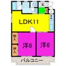 玉田ビル 2LDKの間取り