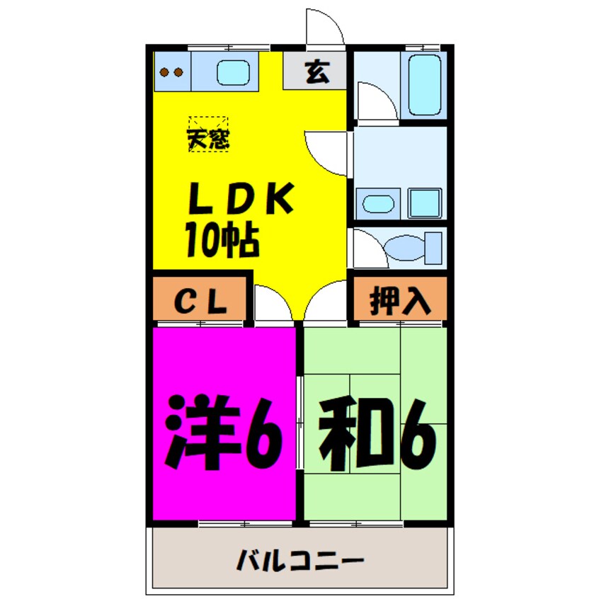 間取図 スカイハイツカネコ