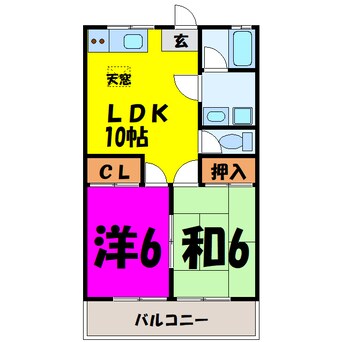 間取図 スカイハイツカネコ