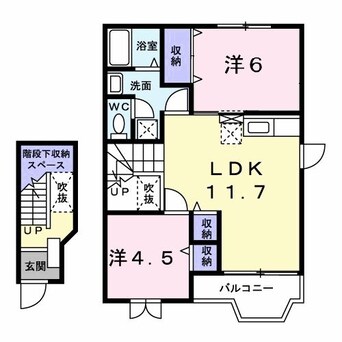 間取図 シャン・ド・フルール(嵐山町志賀)