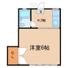 アドリアーナ東松山（東松山市六軒町） 1Kの間取り