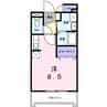 ヴィレッジトミタD 1Rの間取り