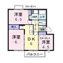 ヴィレッジトミタB棟の間取図