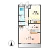 ヴァレーレ 1LDKの間取り