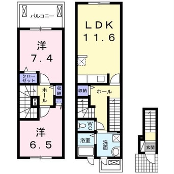 間取図 カルム　B