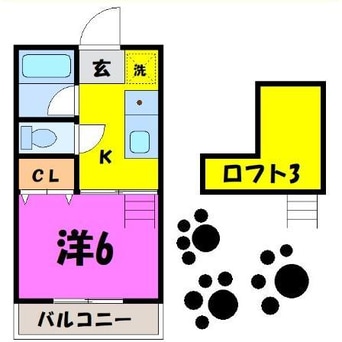 間取図 スカイウィング大里Ａ・Ｂ（熊谷市下恩田）