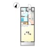 プリムール 1Kの間取り