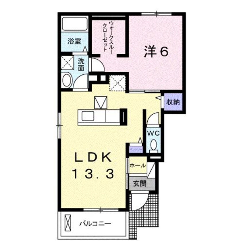 間取図 ホースブリッジ　N