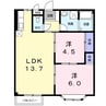 ヴェルメゾン小川 2LDKの間取り