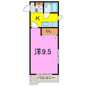 間取図 グランドール   ( 埼玉県坂戸市芦山町)