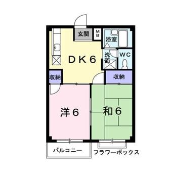 間取図 パルデンス小川