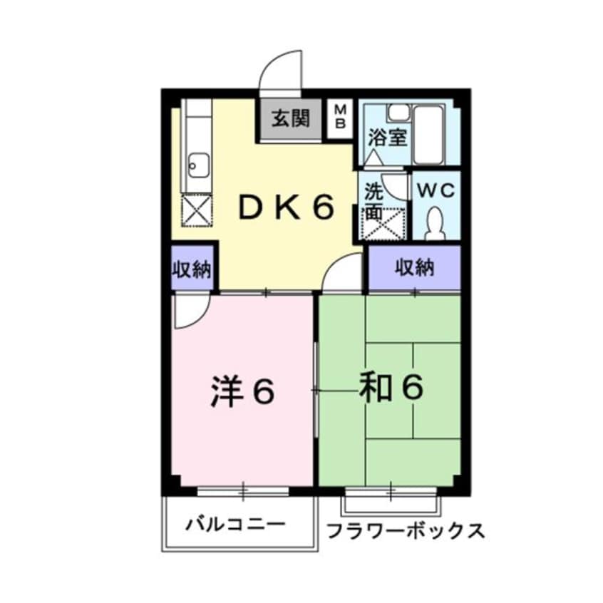 間取図 パルデンス小川