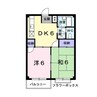 パルデンス小川 2DKの間取り