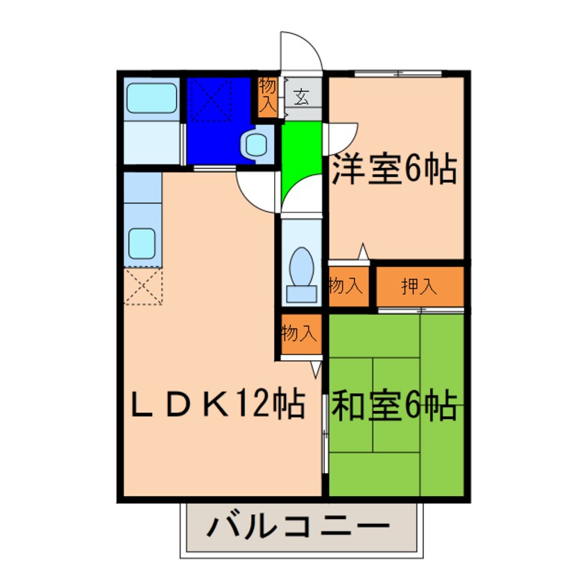 間取図 フレンズハイツB棟